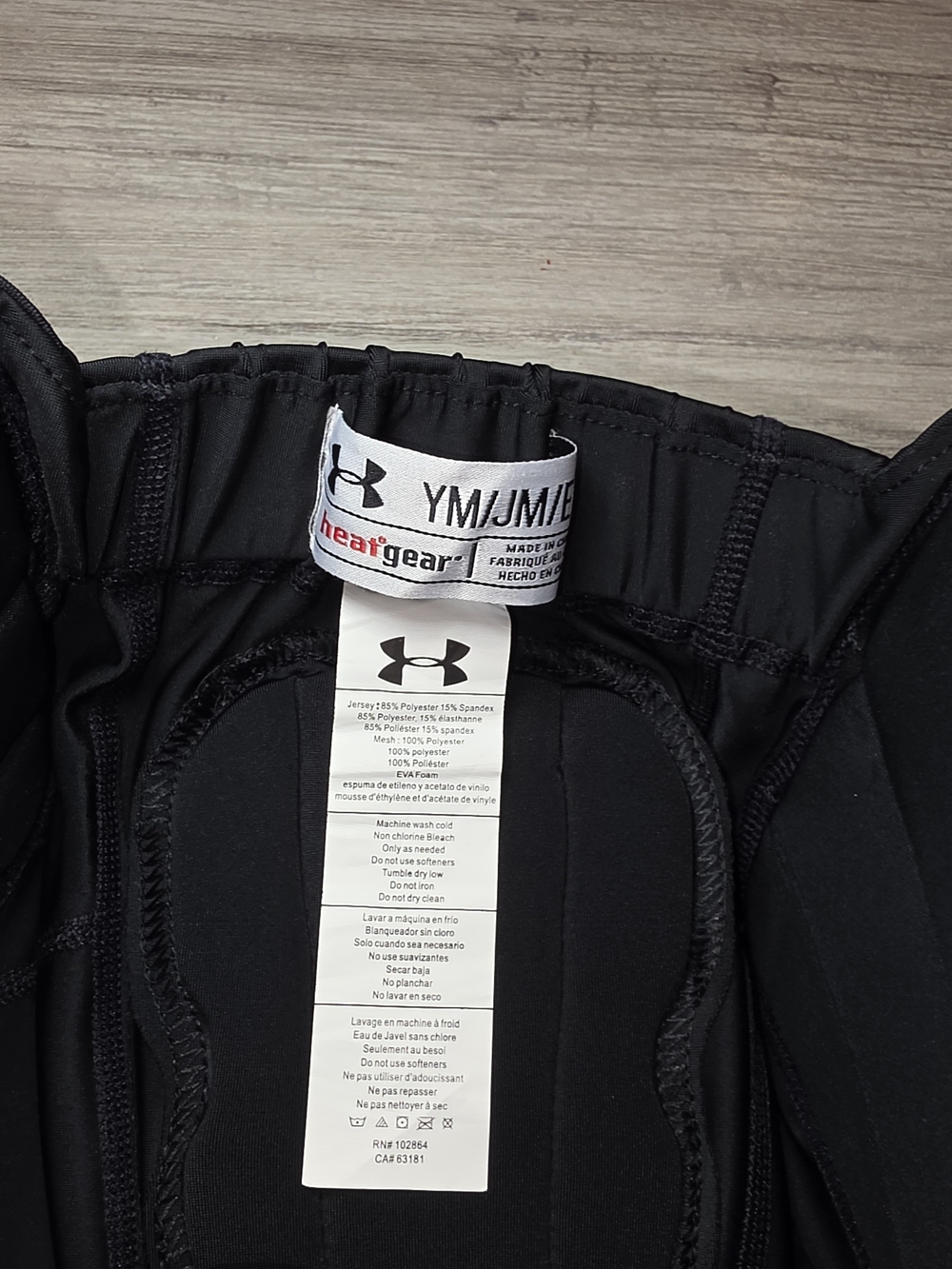 Under Armour Heat Gear Gameday Armor Football Pants Youth Medium Black Size M - Picture 2 of 3